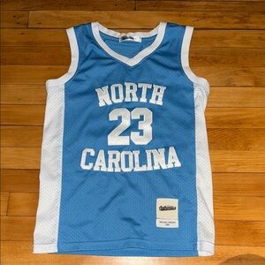 Kids Jordan Blue and White North Carolina Jersey